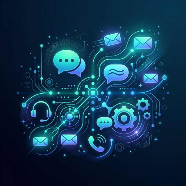 Contact Explyra — Communication and Support Illustration