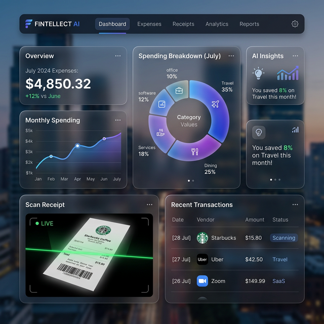 Explyra Expense Manager Interface